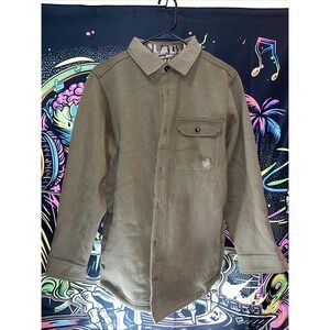 Legendary Whitetails Men's High Caliber Quilted Shirt Jacket Sz S Military Green